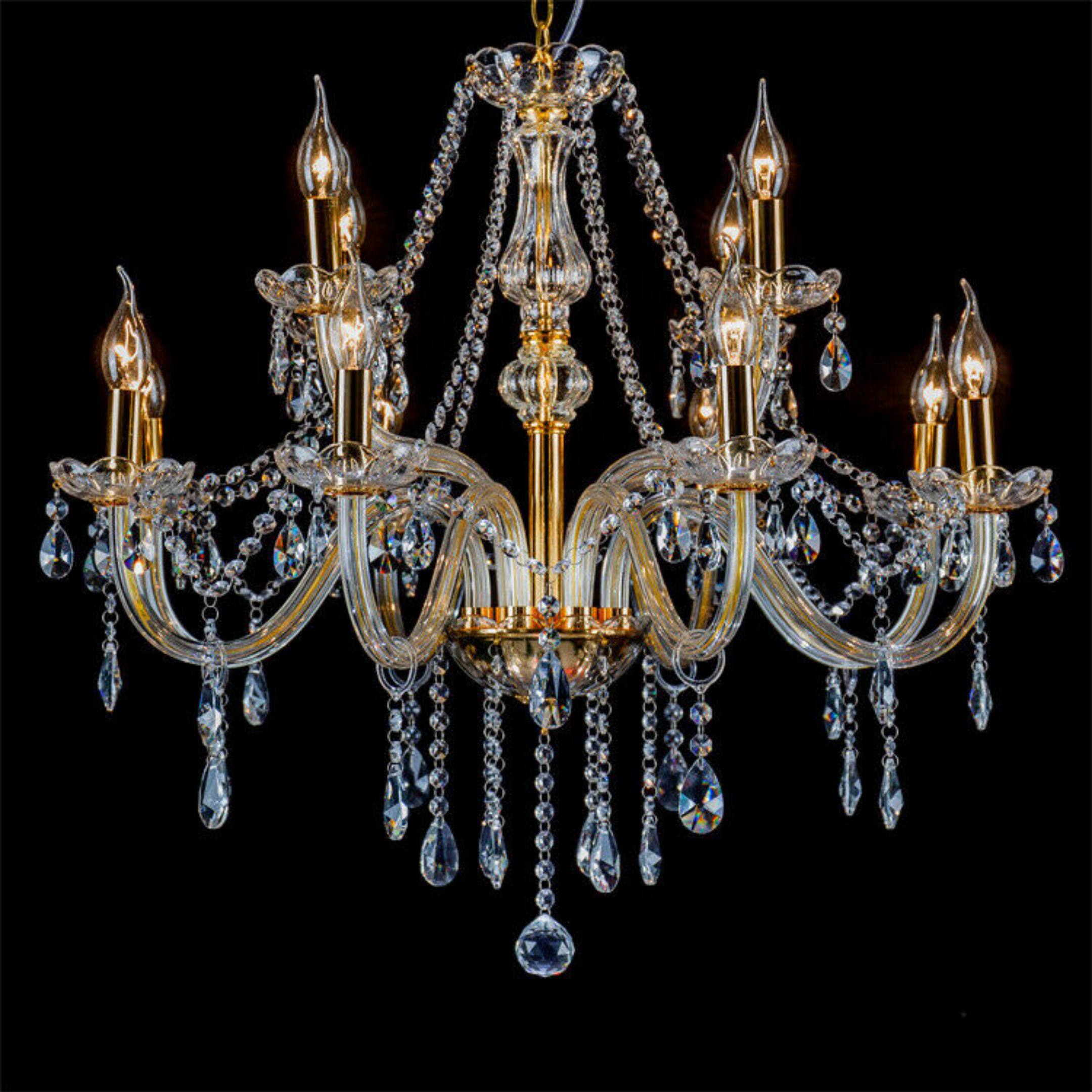 Crystal Chandelier Ceiling Pendent Light Glass Beads