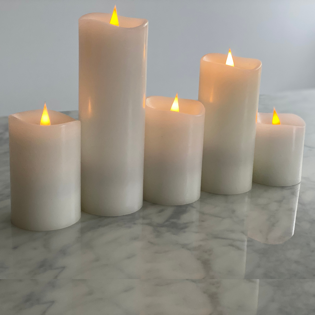 LED Flickering flame Candles - 9 inch