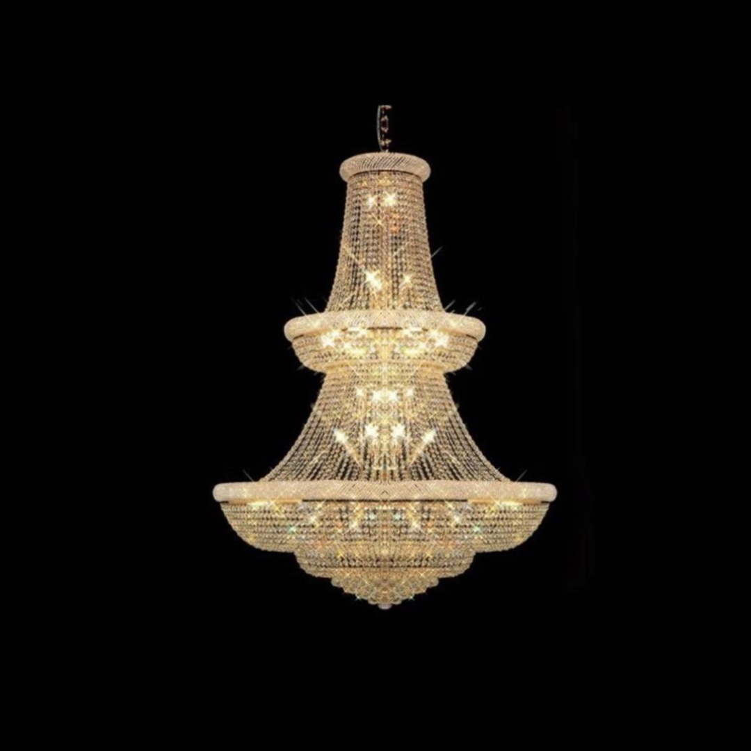 Big top crystal chandelier