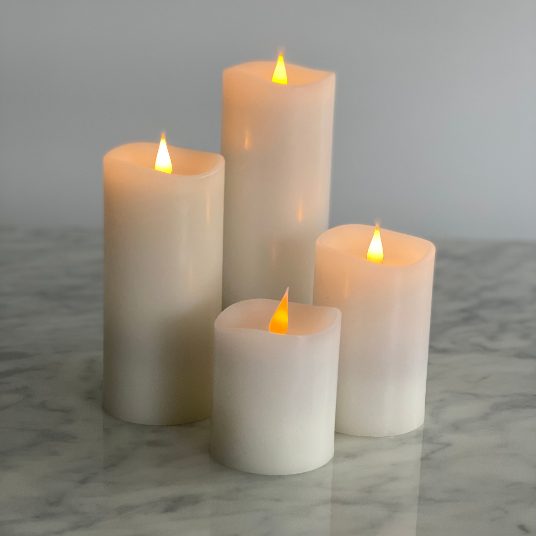 LED Flickering flame Candles - 9 inch