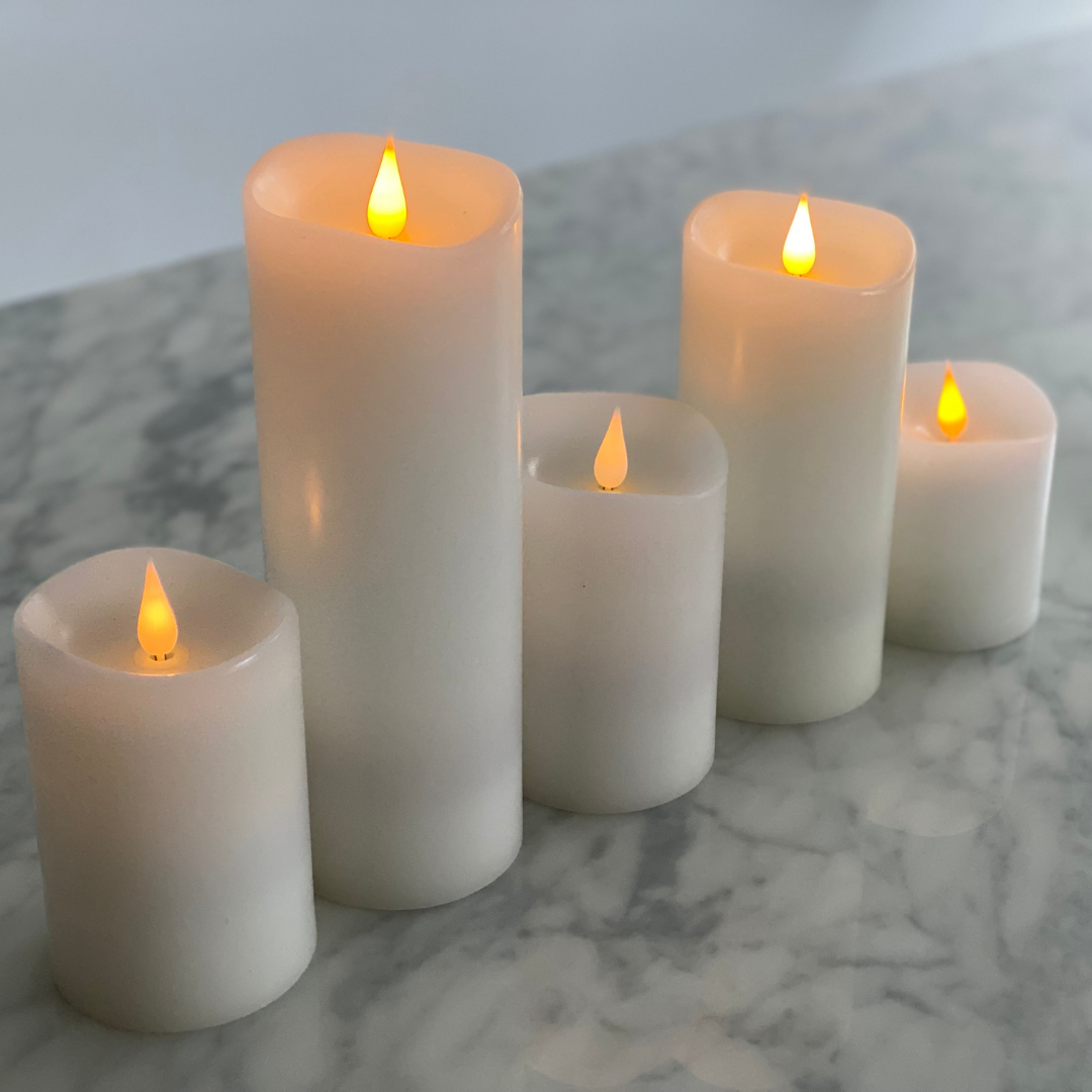 LED Flickering flame Candles - 7 inch