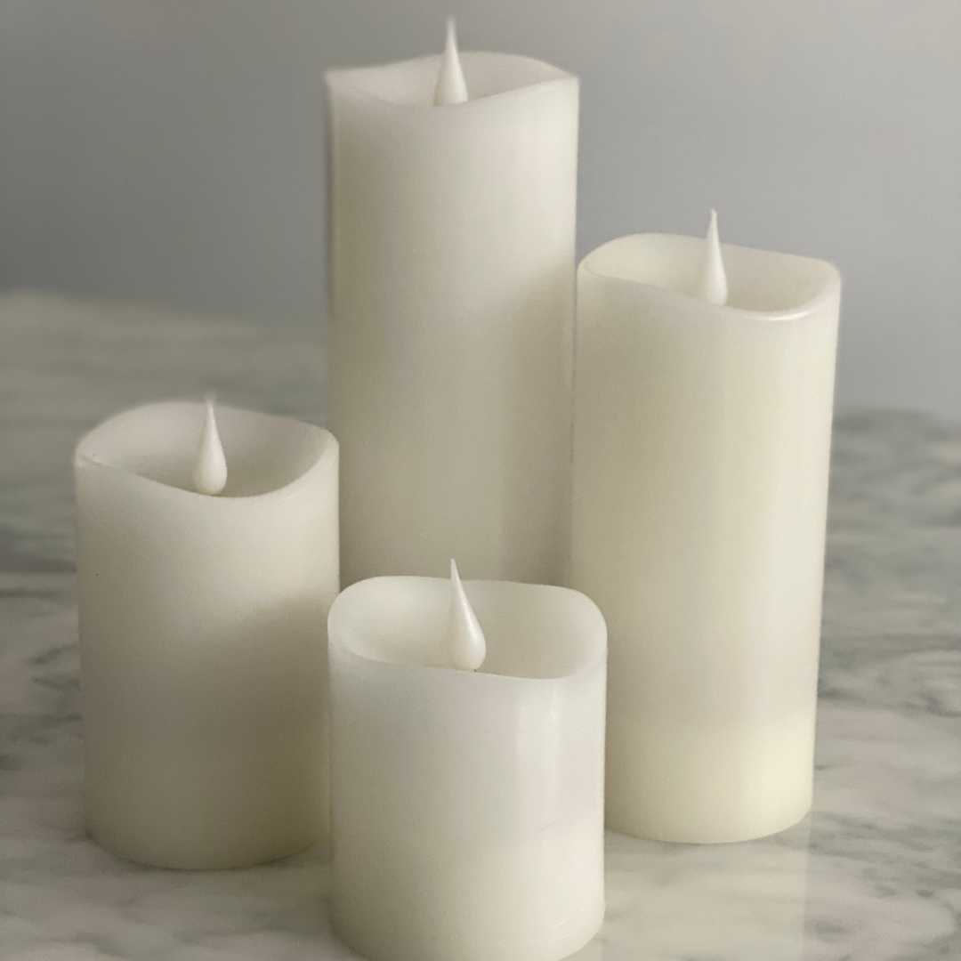 LED Flickering flame Candles - 4 inch