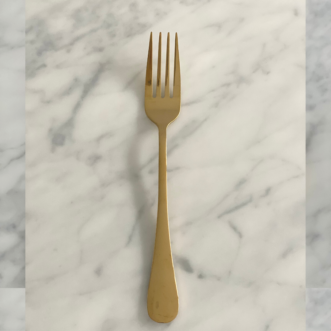 Individual Setting (4 pieces) 1 guest Gold Cutlery